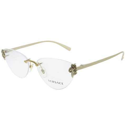 versace womens eyeglasses|versace rimless glasses for women.